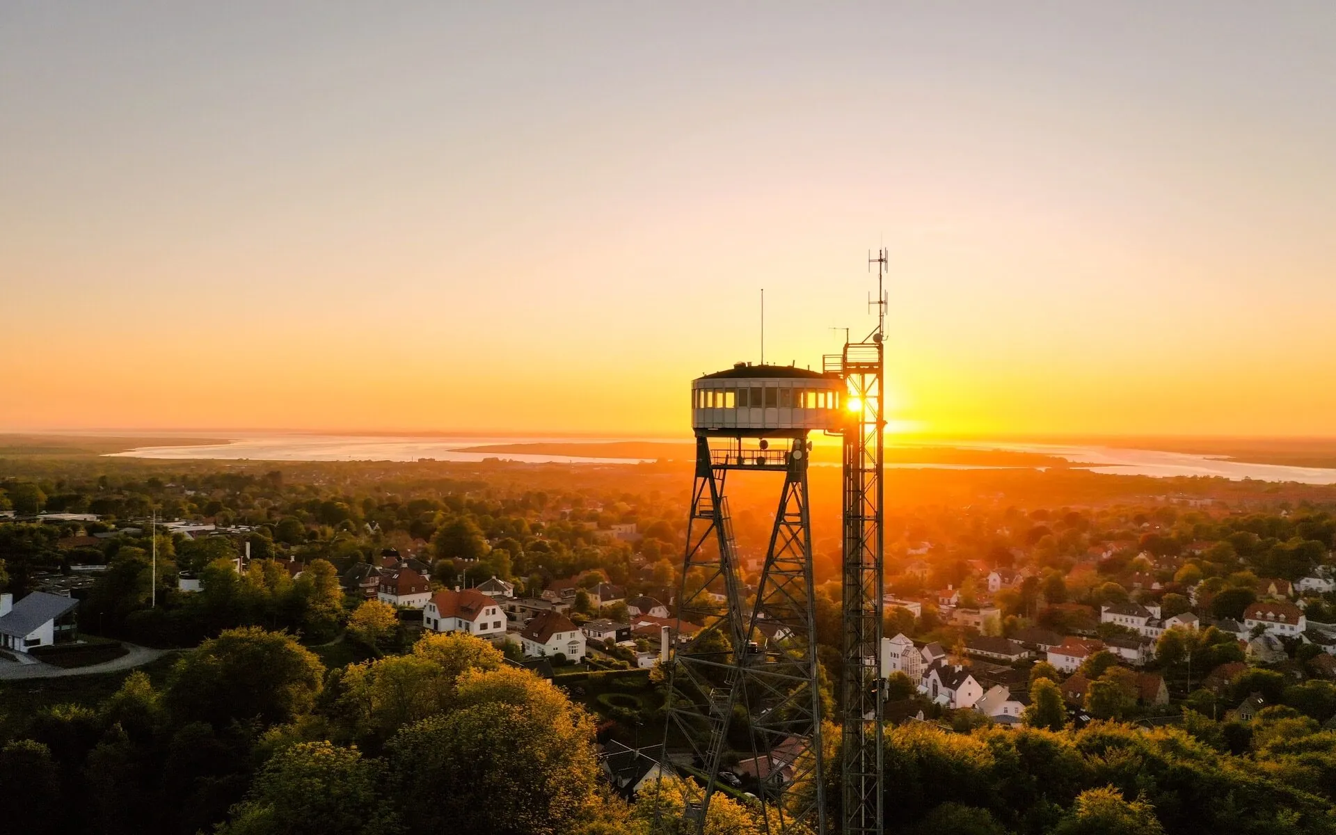 Aerial drone photography by Interfilm Productions — Aalborgtårnet