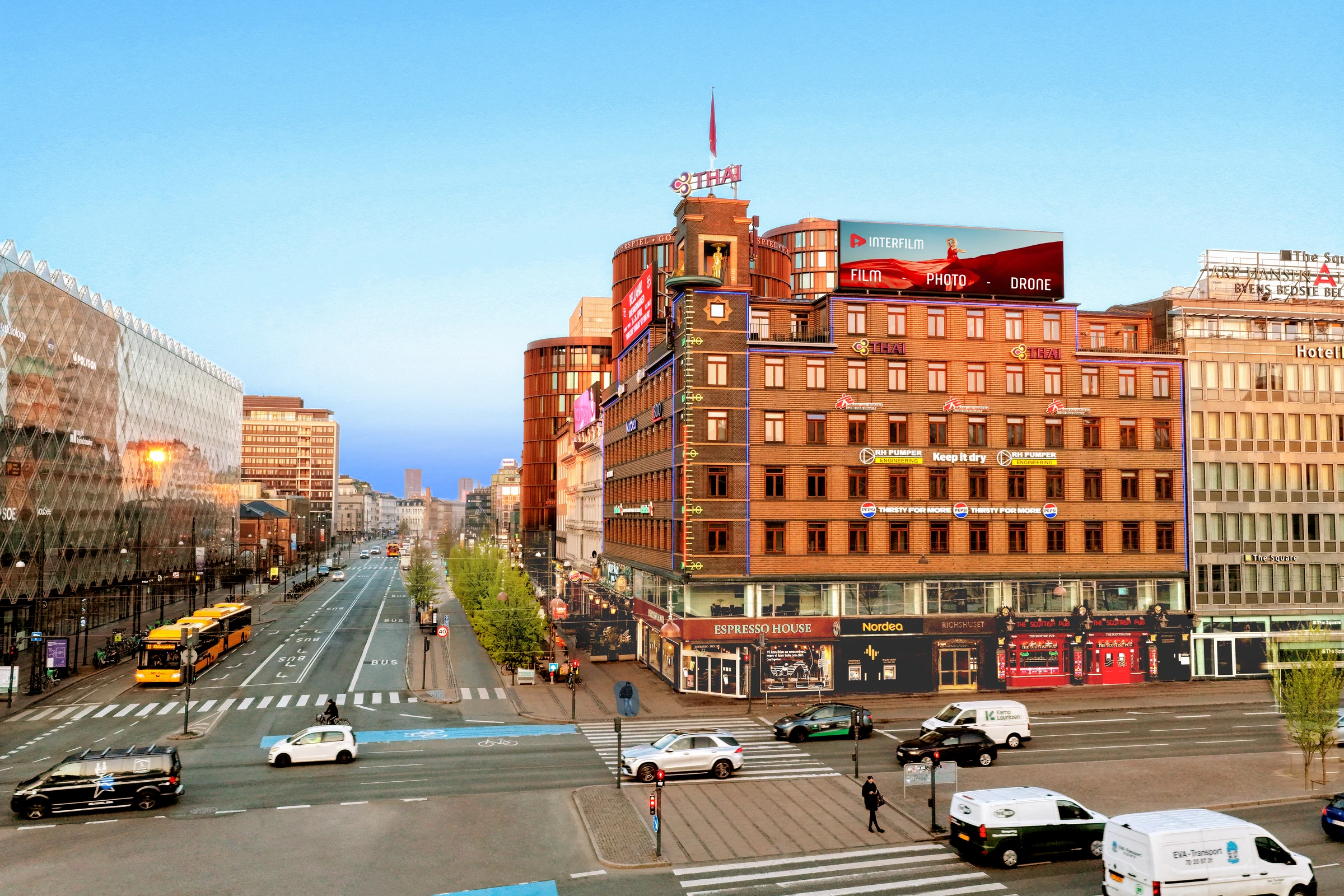 Aerial drone photography by Interfilm Productions — Richshuset Copenhagen aerial