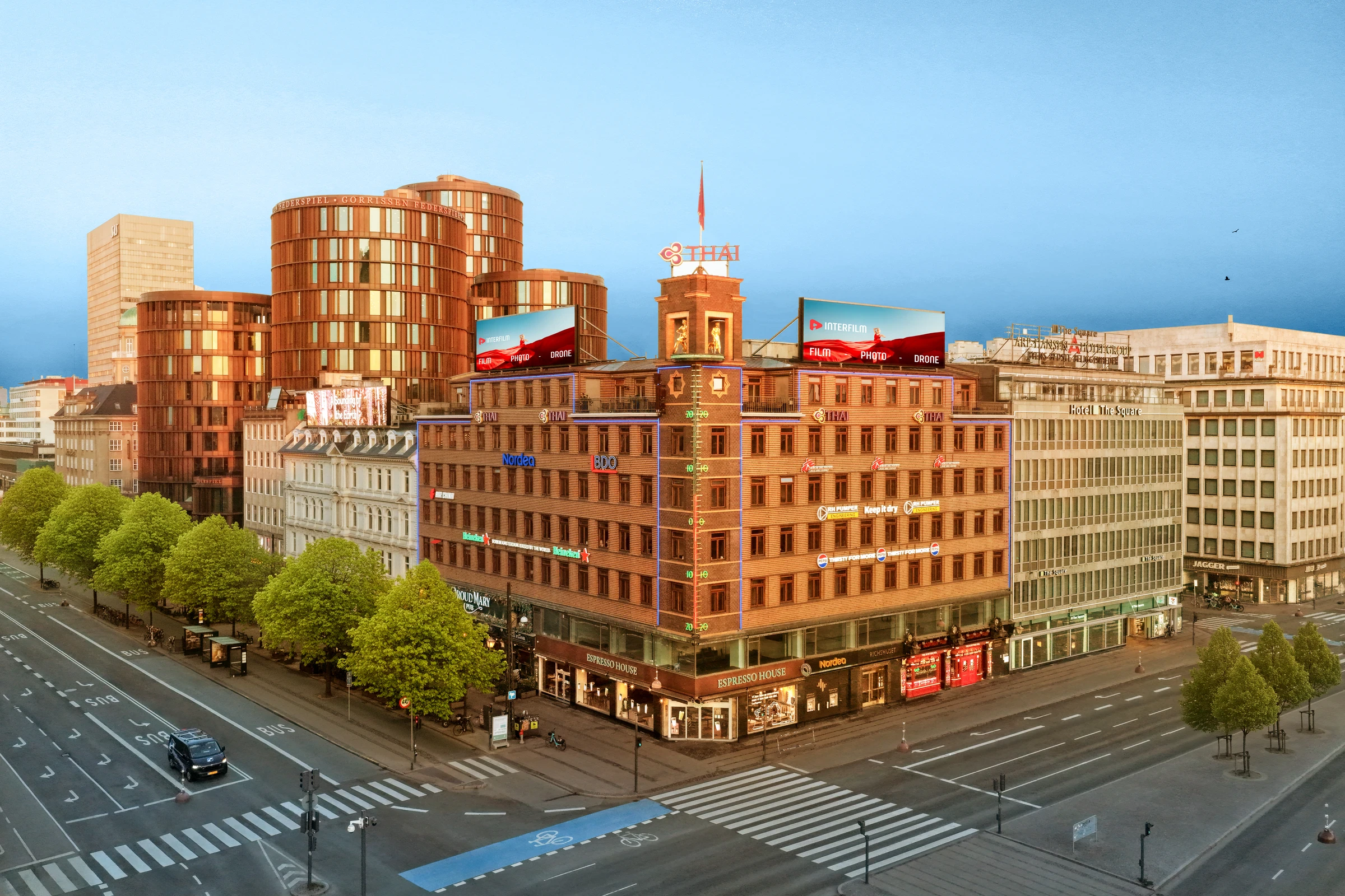Aerial drone photography by Interfilm Productions — Richshuset Copenhagen aerial