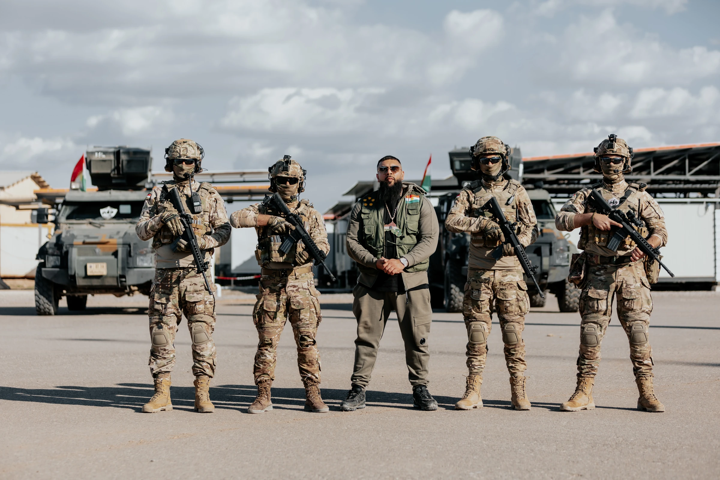 Creative photoshoot by Interfilm Productions — special forces unit on location