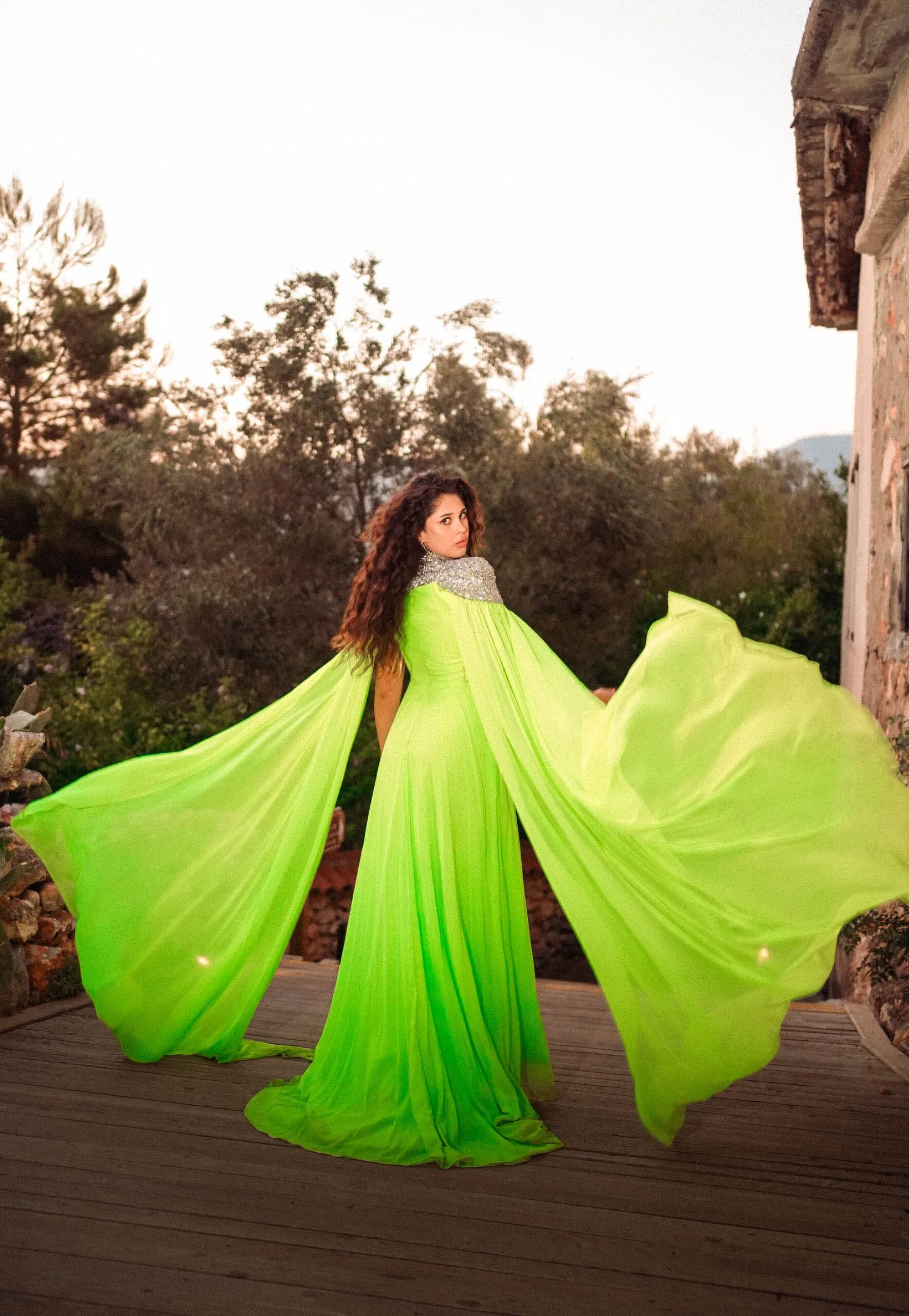 Creative photoshoot by Interfilm Productions — green dress